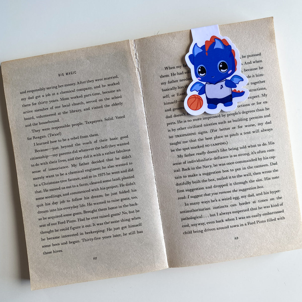 Marcapáginas Magnético - Blu Basket - Dragón estilo Kawaii