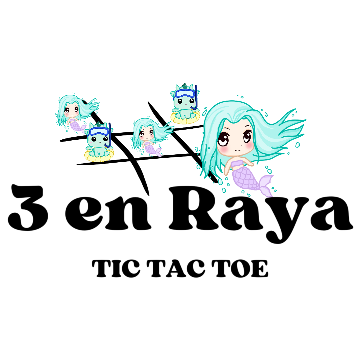 3 en Raya - Juego de Mesa Kawaii