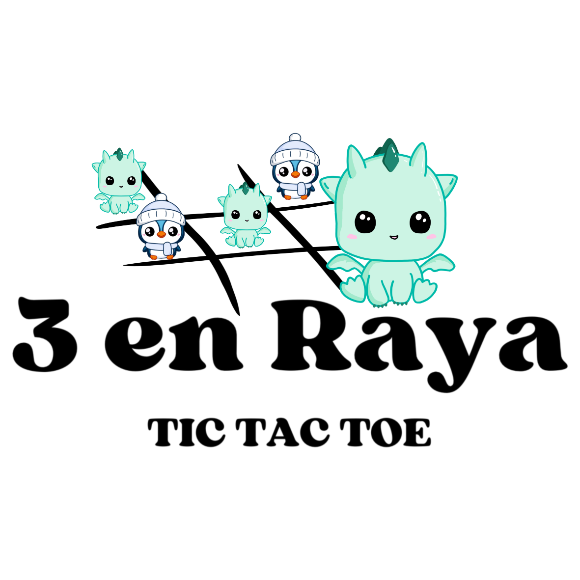 3 en Raya - Juego de Mesa Kawaii