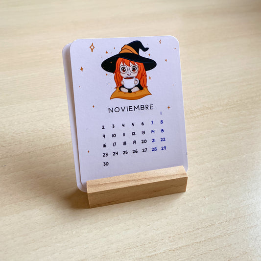 Mini Calendario Kawaii Ilustrado Hecho a Mano – Artkaii
