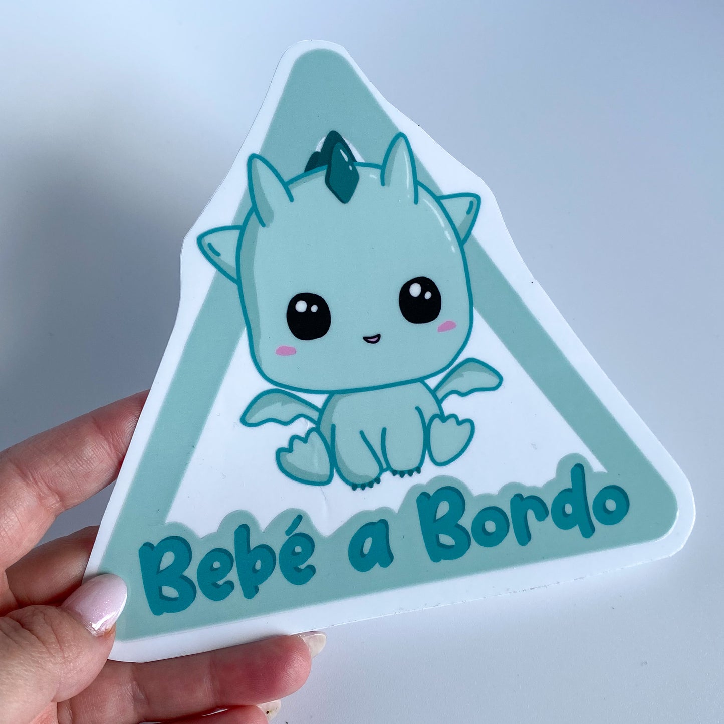 Bebé a Bordo - Pegatina para el Coche con Personajes Kawaii