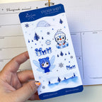 Kawaii Sticker Sheet - Anya and Picky at Christmas - Bullet Journal Decoration