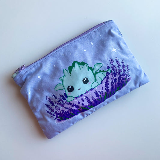 Neceser Pequeño con Diseño Kawaii - Dragón Kai Colección Lavanda