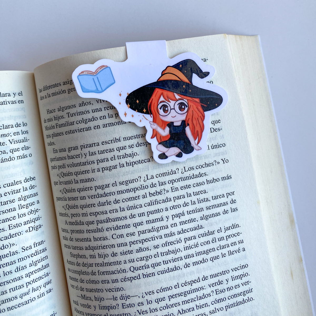 Marcapáginas Magnético de la Bruja Elly, Páginas Encantadas