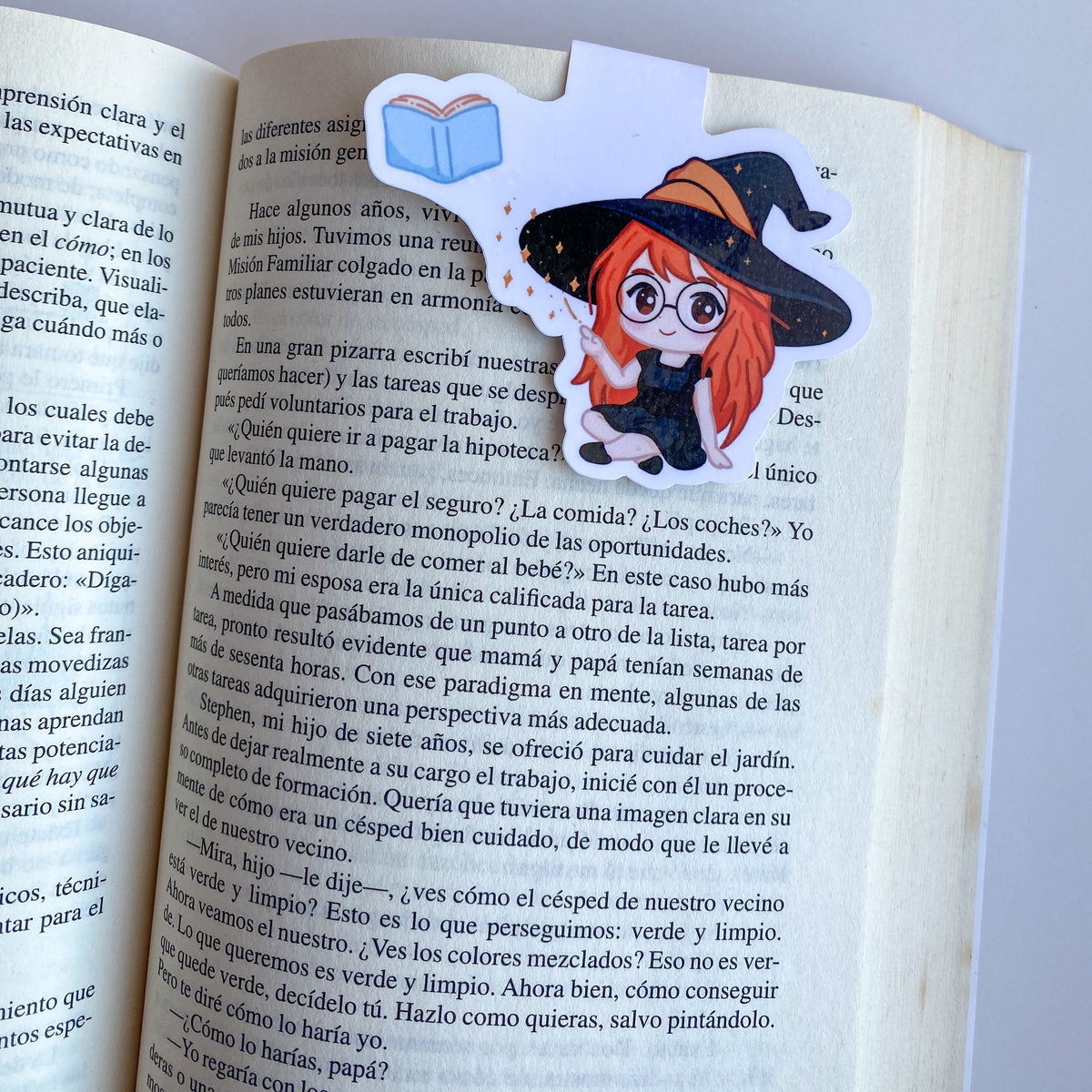Marcapáginas Magnético de la Bruja Elly, Páginas Encantadas