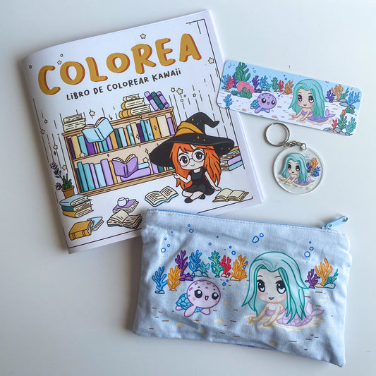 Caja Temática Kawaii – Bajo el Mar – Pack Creativo y Adorable 🌟