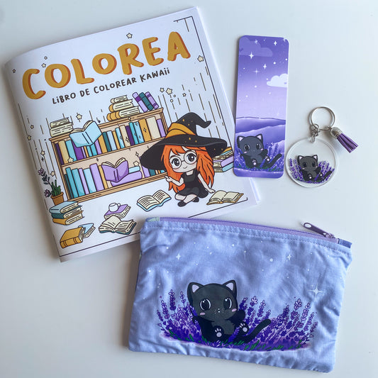 Caja Temática Kawaii – Reflejos de Lavanda – Pack Creativo y Adorable 🌟