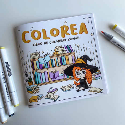Mundo Mágico Kawaii – Libro de Colorear