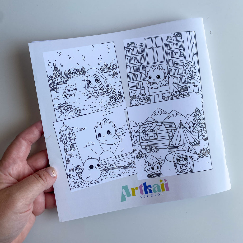 Mundo Mágico Kawaii – Libro de Colorear