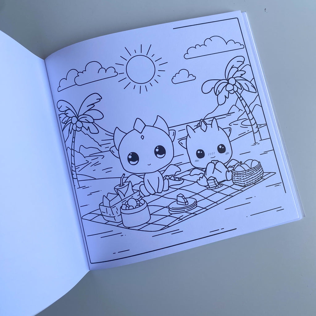 Mundo Mágico Kawaii – Libro de Colorear