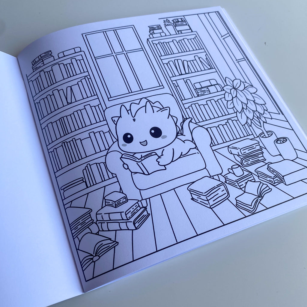 Mundo Mágico Kawaii – Libro de Colorear