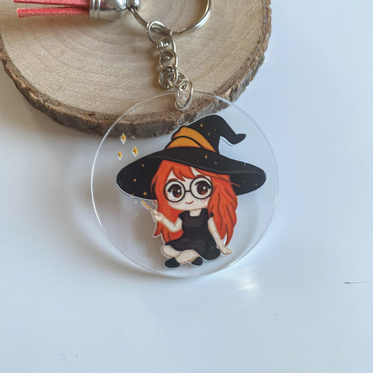 Llavero - Elly Páginas Encantadas - Bruja Estilo Kawaii