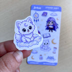 Hoja de Pegatinas Kawaii - Guardianes de los sueños - Decoración Bullet Journal