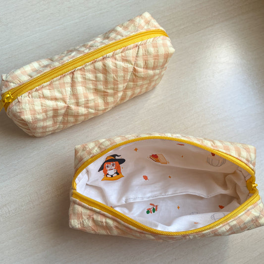Estuche Neceser Boxy Pequeño con Diseño Kawaii en el interior - Cozy Cafe