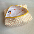 Estuche Neceser Boxy Mediano con Diseño Kawaii en el interior - Cozy Cafe